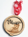 Photo Engraved Tree Ornament