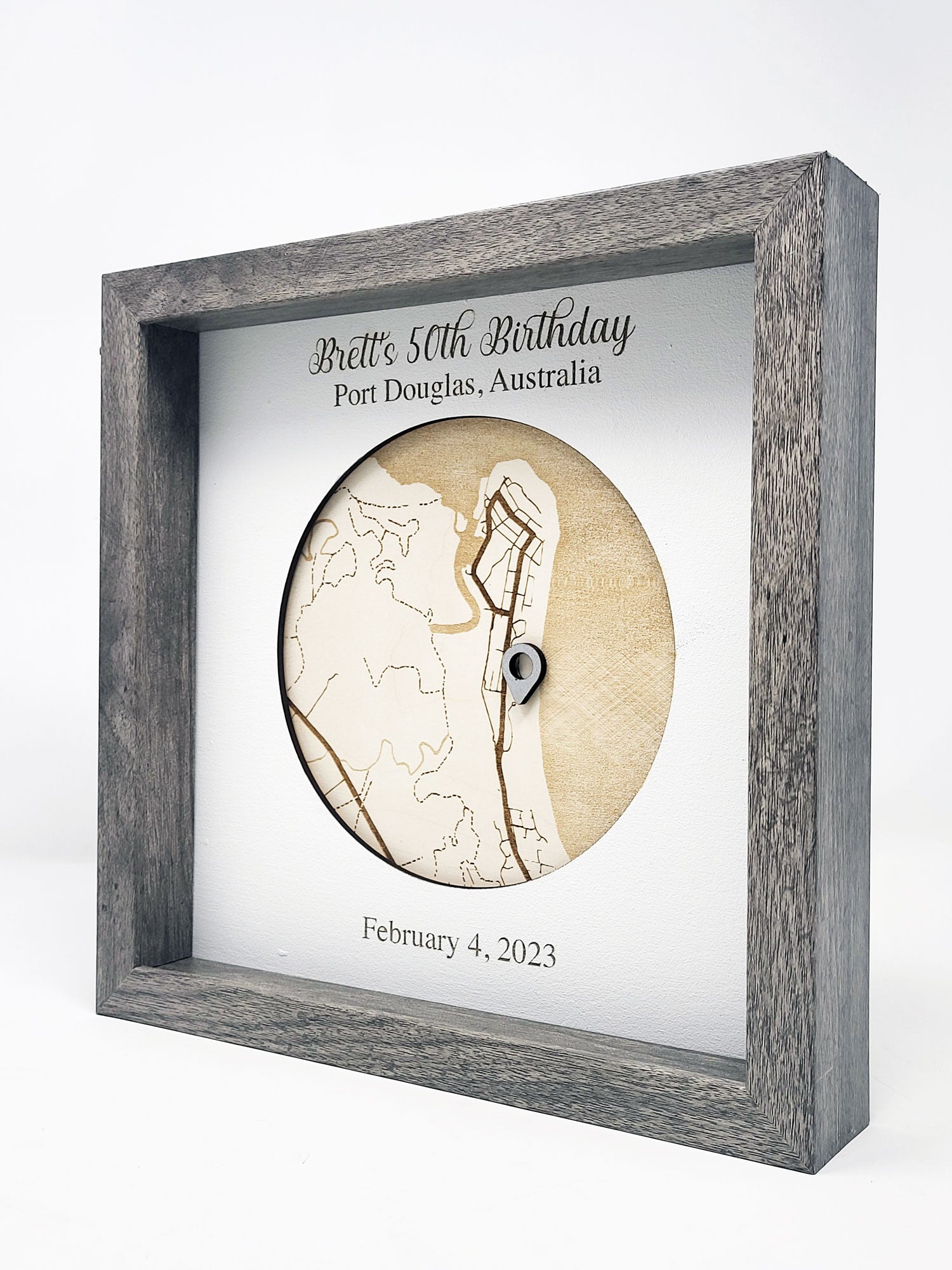 Custom Map Shadow Box