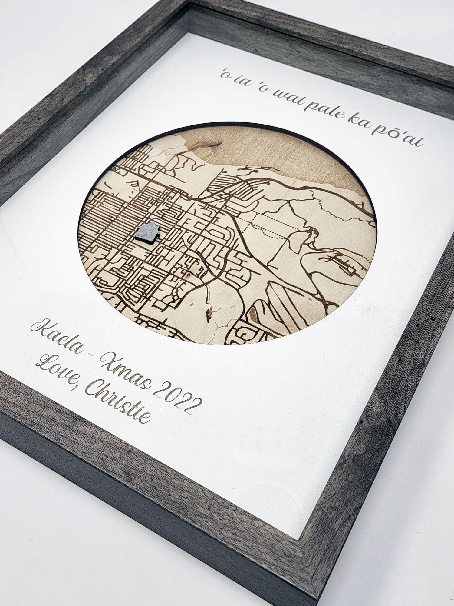 Custom Map Shadow Box