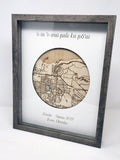 Custom Map Shadow Box