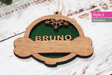 Dog Bone Tree Ornament