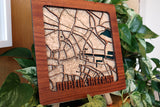 Laser-Cut Map - Square