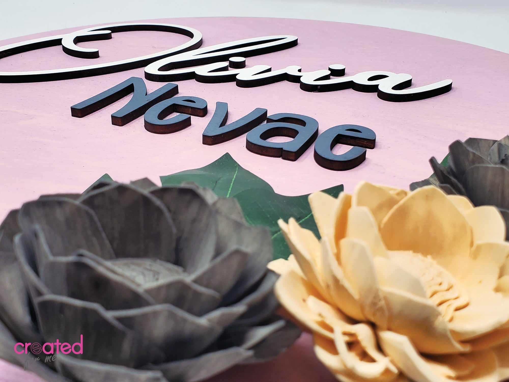 Nursery Wall Sign - Floral Theme
