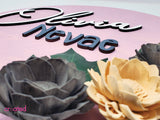 Nursery Wall Sign - Floral Theme