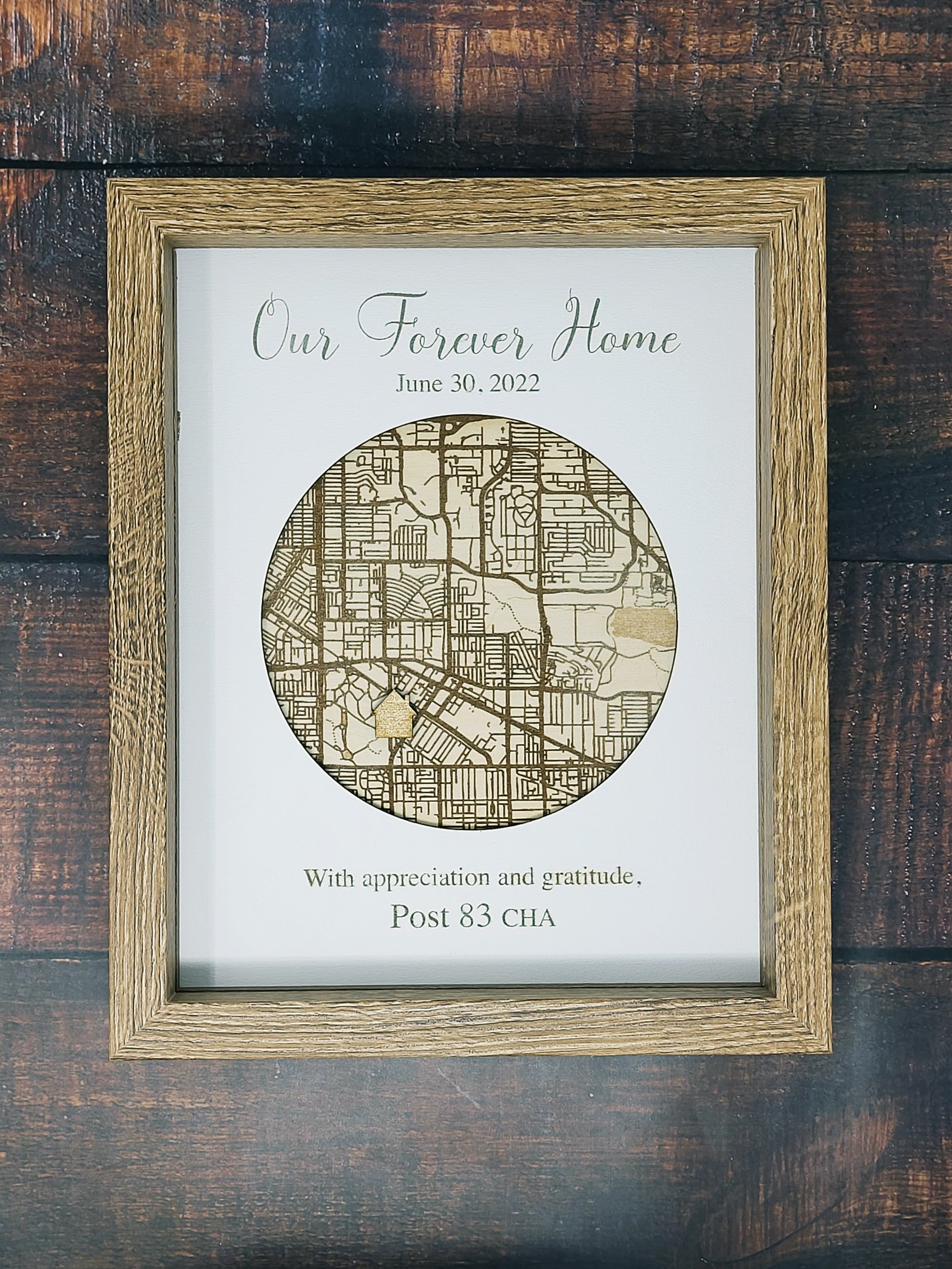 Custom Map Shadow Box