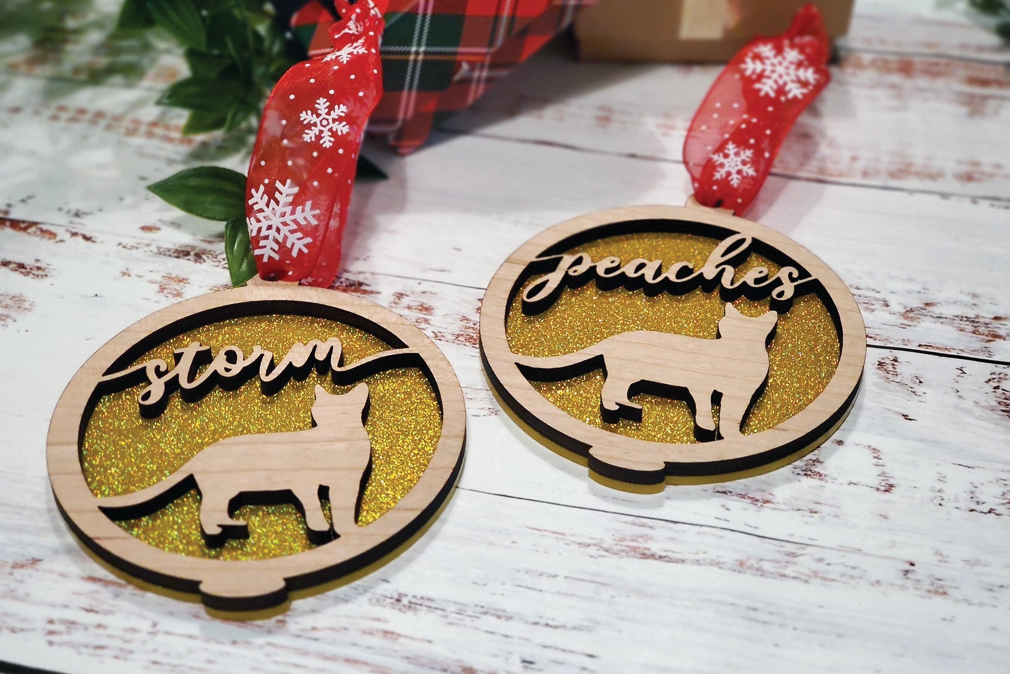 Cat Christmas Tree Ornament