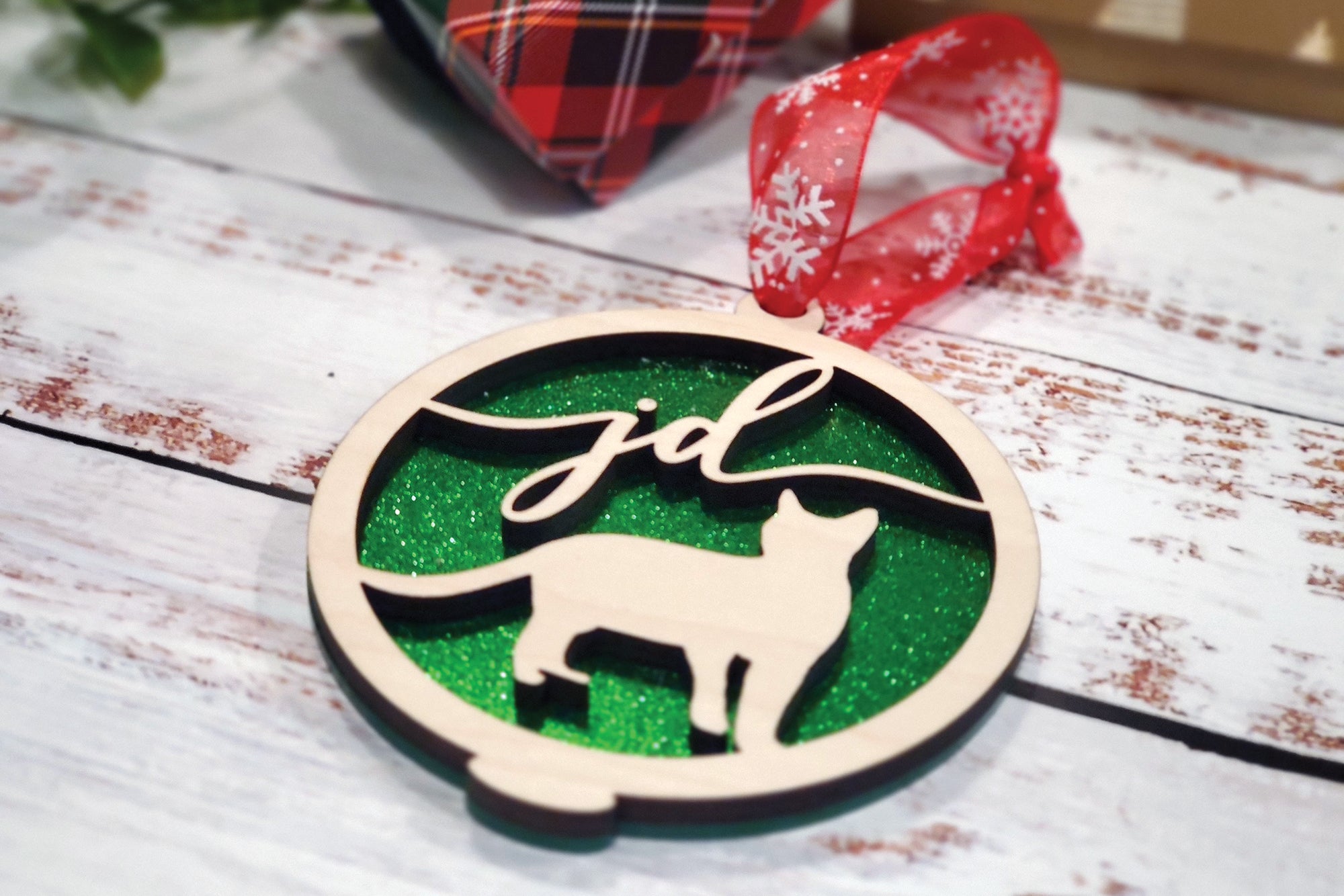 Cat Christmas Tree Ornament