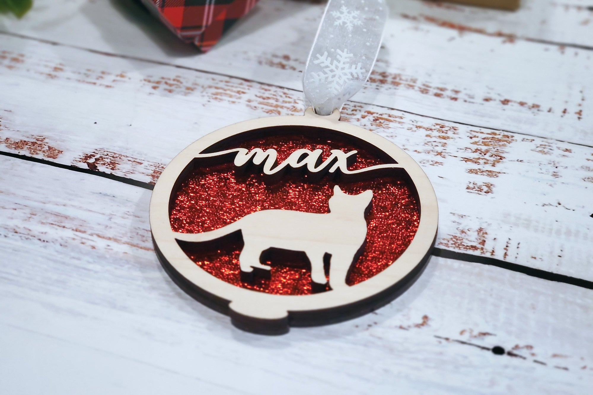 Cat Christmas Tree Ornament