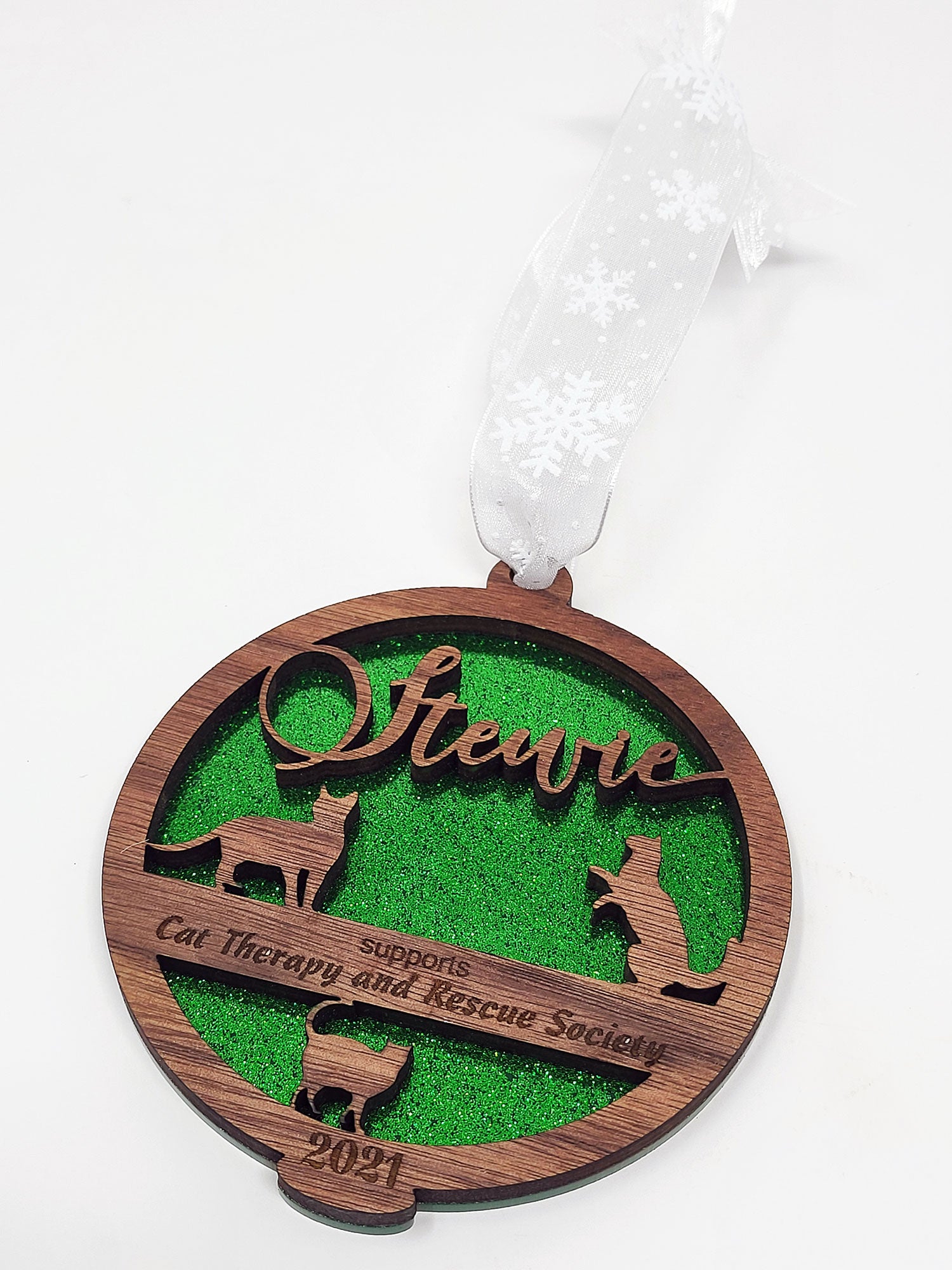 Cat Christmas Tree Ornament