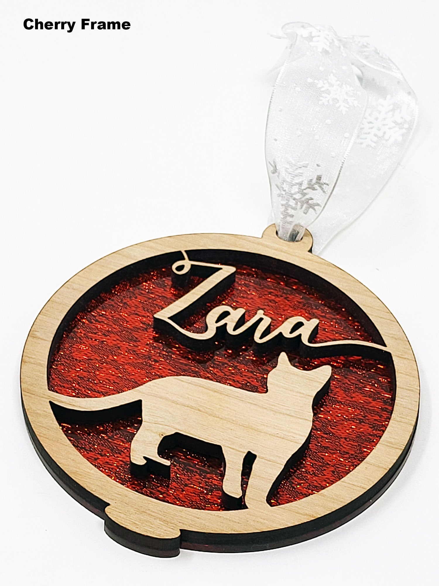 Cat Christmas Tree Ornament