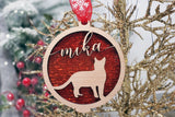 Cat Christmas Tree Ornament