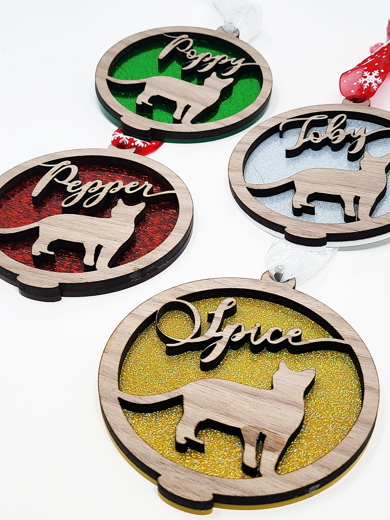 Cat Christmas Tree Ornament