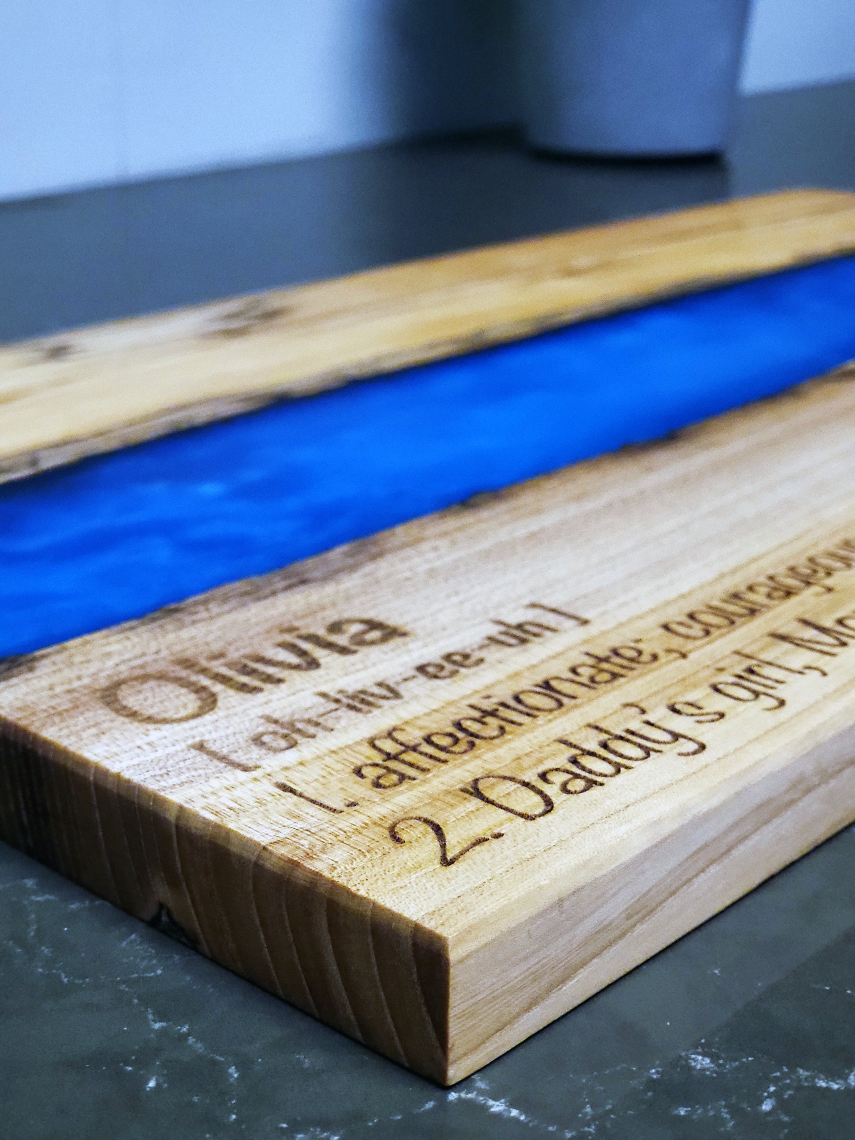 Epoxy Live-Edge River Board