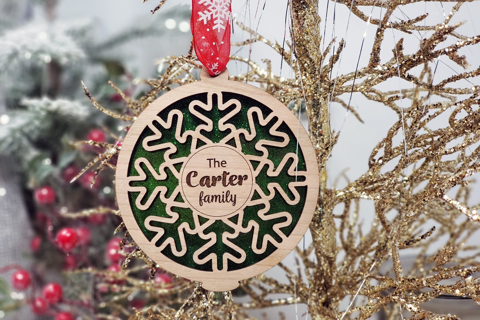 Family Snowflake Ornament