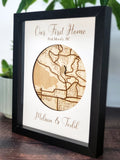 Custom Map Shadow Box