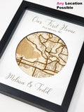 Custom Map Shadow Box