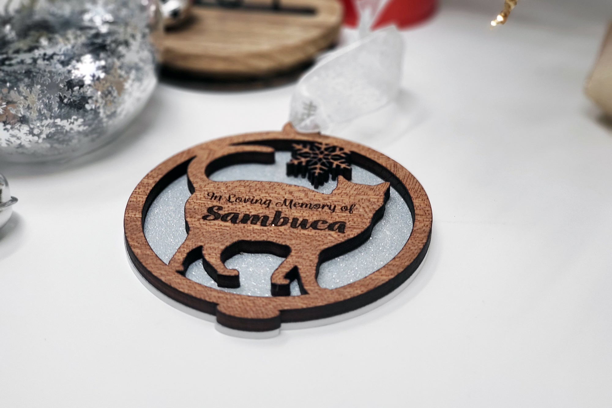 Cat Christmas Tree Ornament