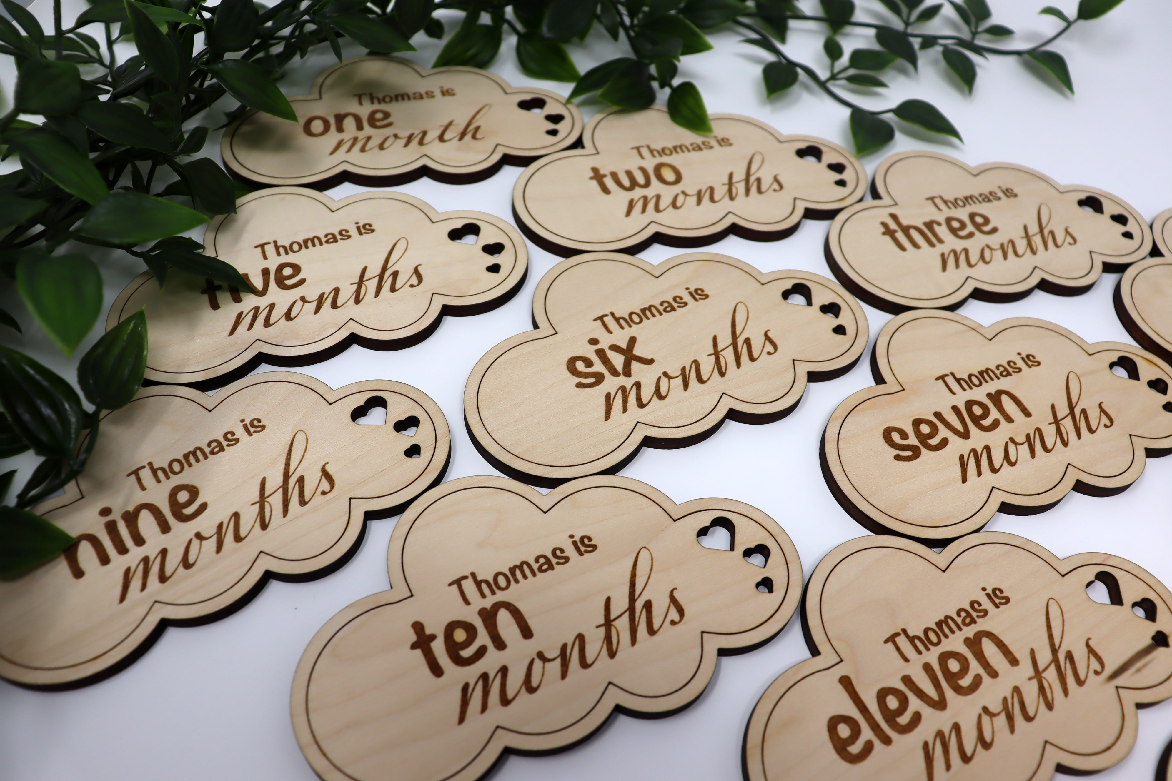 Baby Milestone Cloud Set