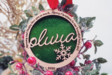 Engraved Frame Name Ornament