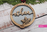 Engraved Frame Name Ornament