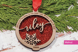 Engraved Frame Name Ornament
