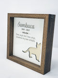 Pet Memorial Shadow Box