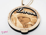 Photo Engraved Tree Ornament