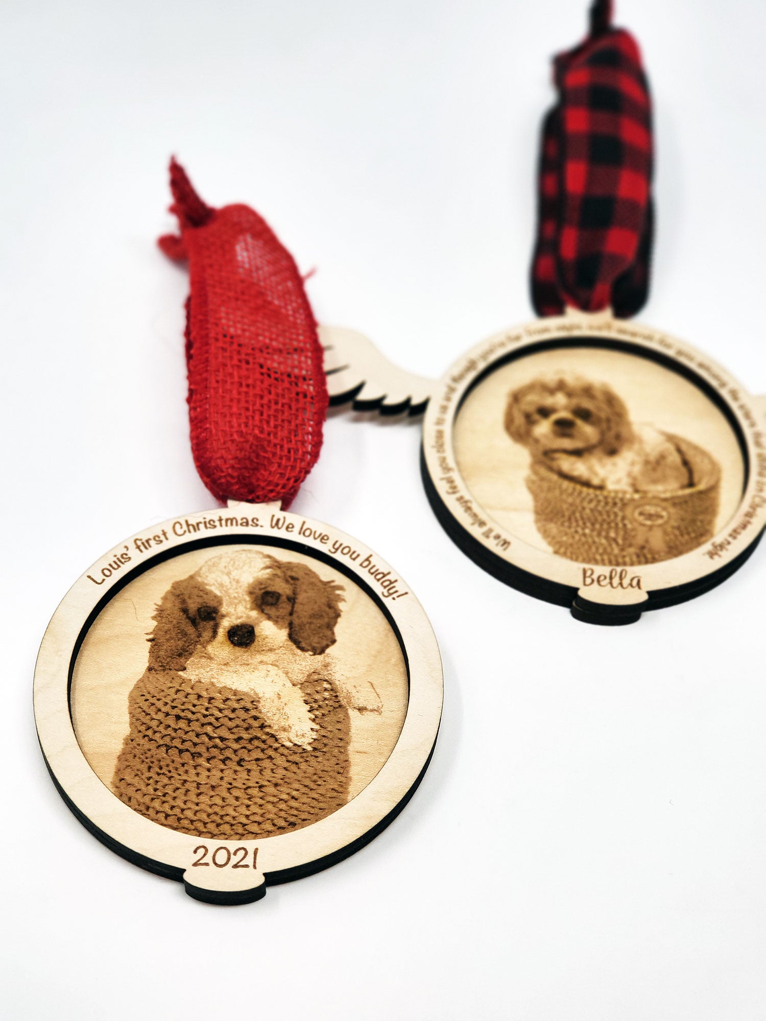 Photo Engraved Tree Ornament