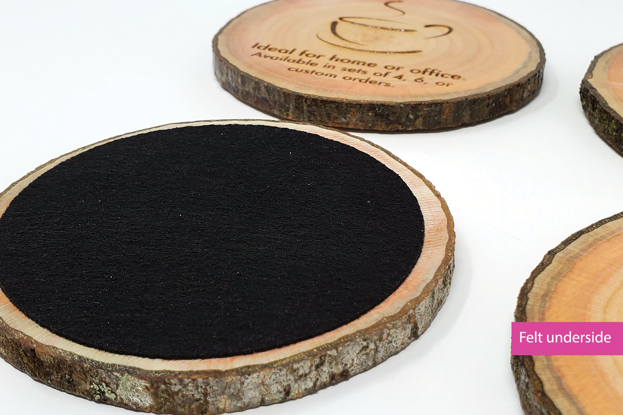 Live-Edge Coasters