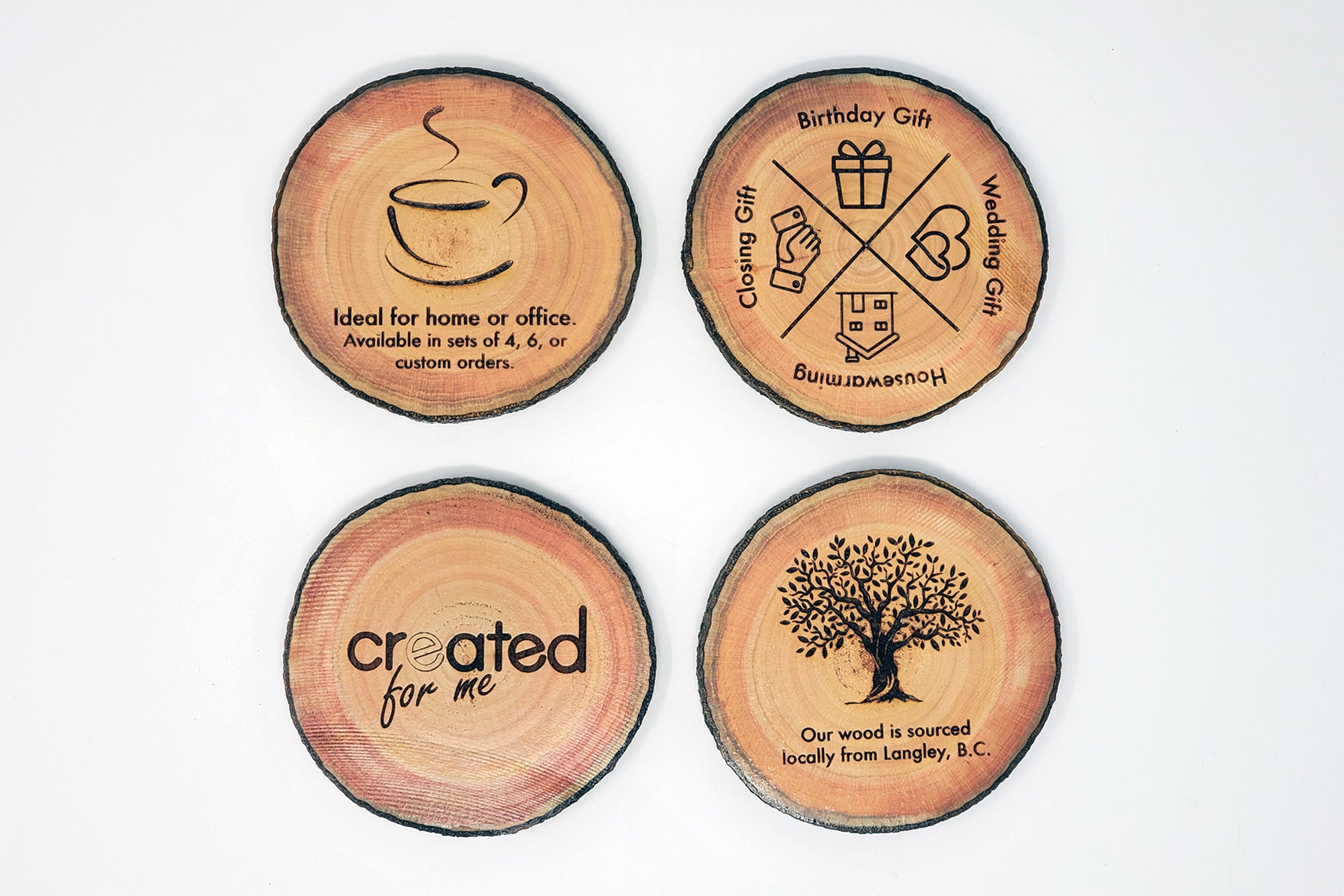 Live-Edge Coasters