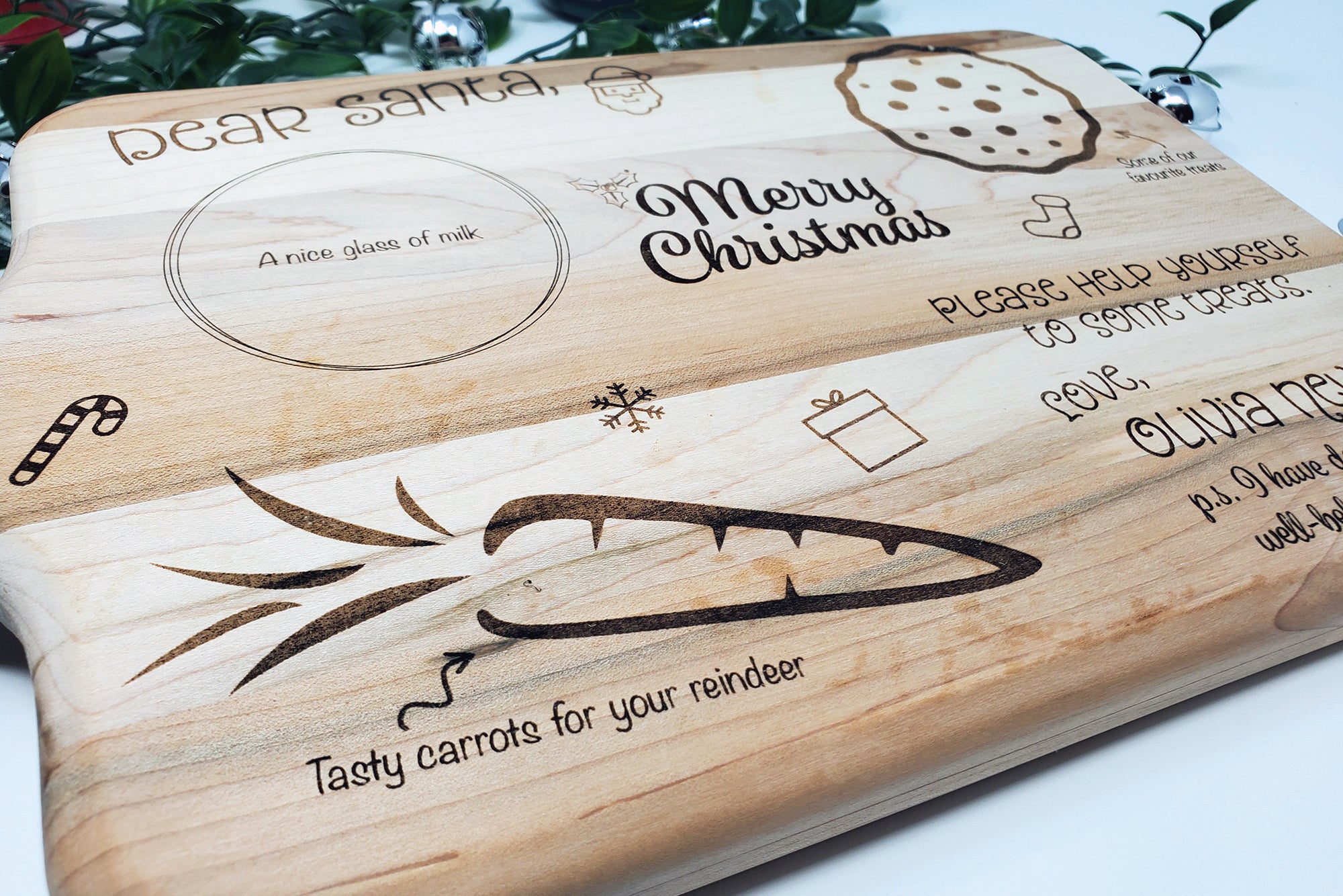 Christmas Eve Treat Board For Santa