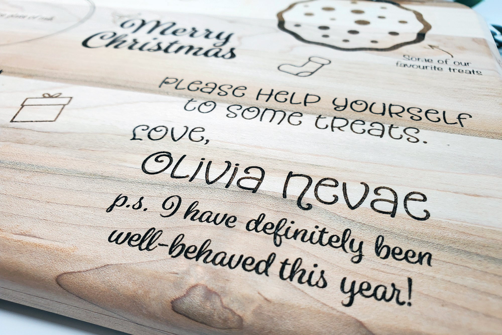 Christmas Eve Treat Board For Santa