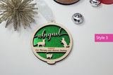 Cat Christmas Tree Ornament