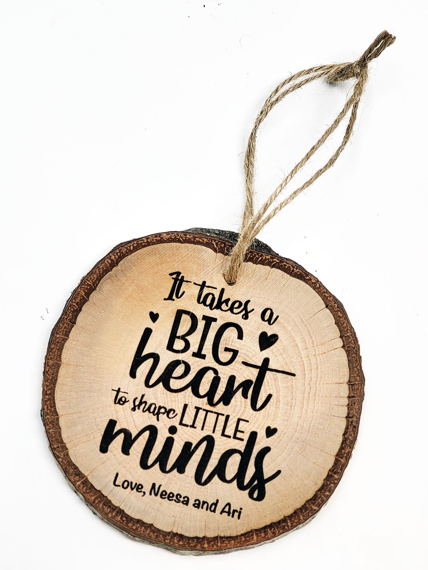 Live-Edge Teacher Ornament