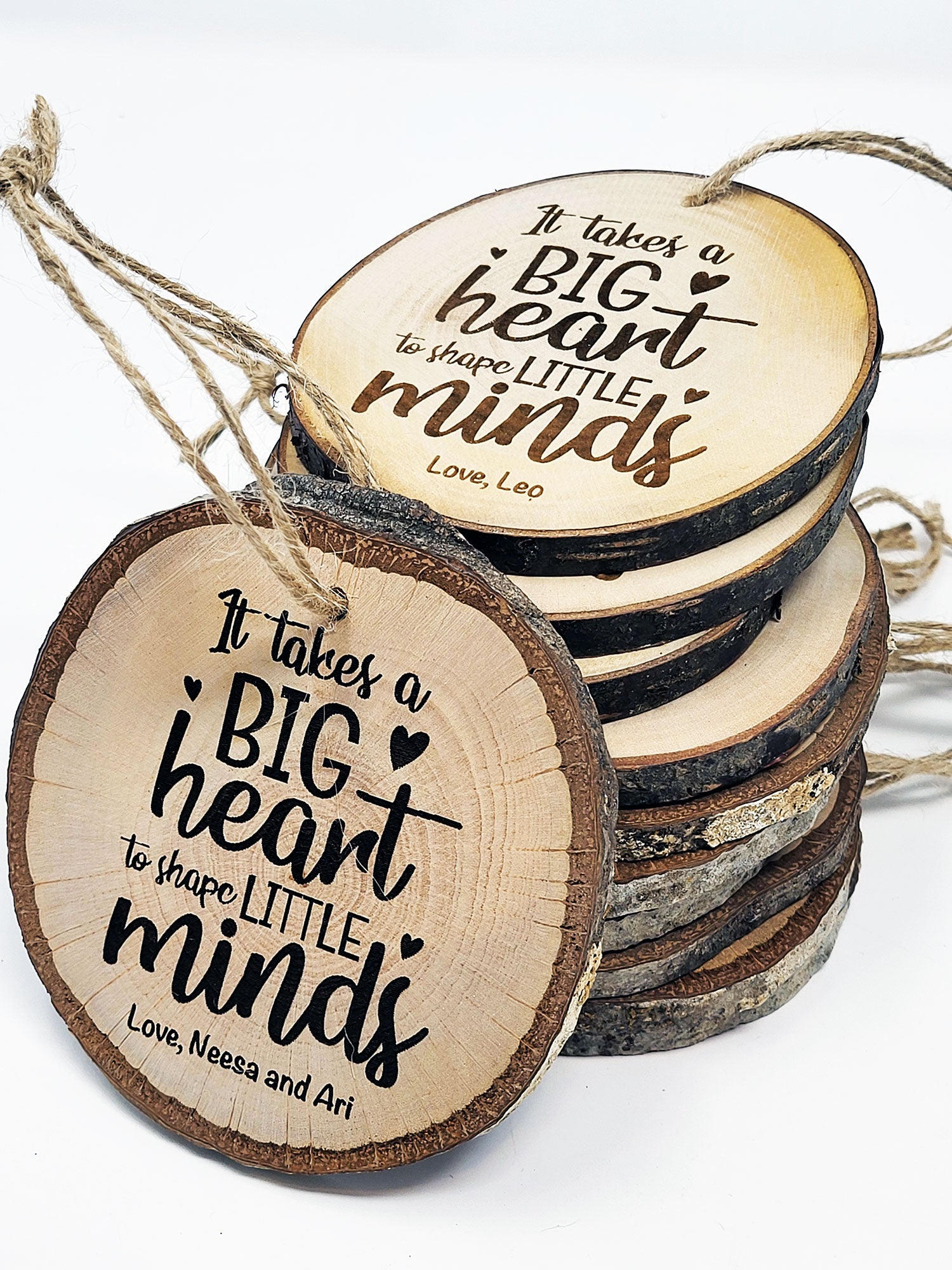 Live-Edge Teacher Ornament
