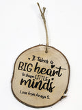 Live-Edge Teacher Ornament