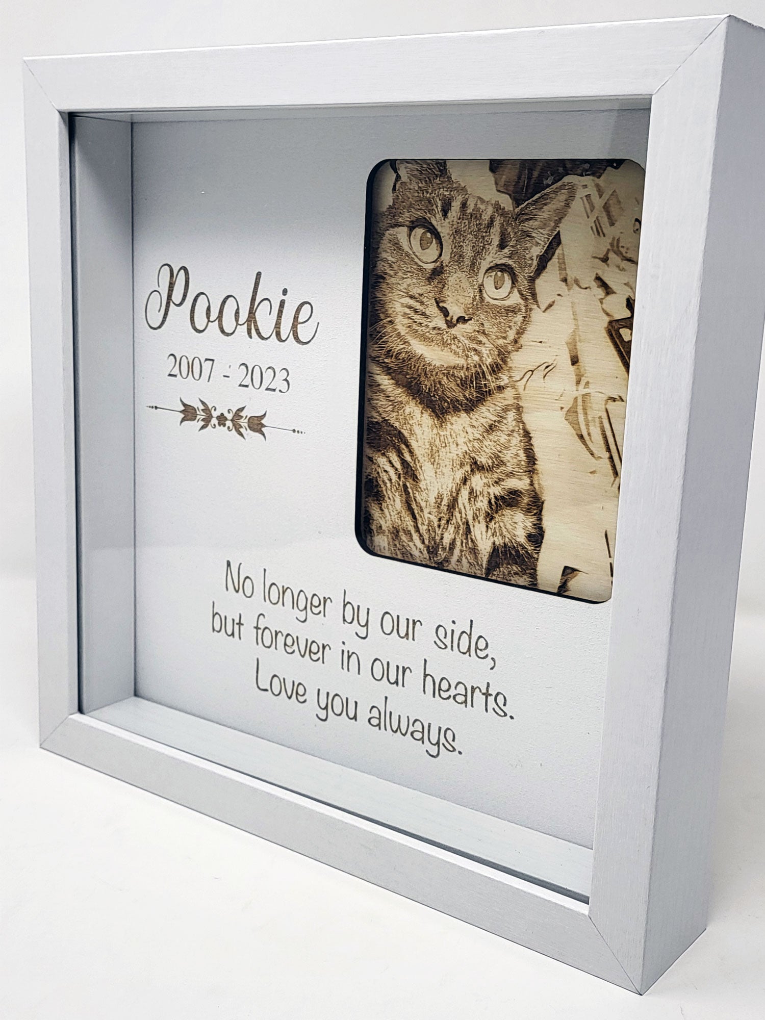 Pet Memorial Shadow Box – Created For Me Laser Engraved Gifts & More