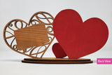 Heart Engraved Photo Stand